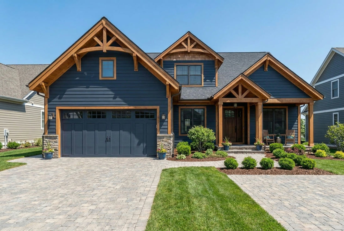 Finished Craftsman-style US home exterior representing how to find and vet a licensed contractor