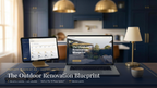 The Outdoor Renovation Blueprint — complete outdoor renovation planning system for Australian homeowners, shown on laptop, tablet and phone
