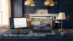 The Kitchen Renovation Blueprint — complete kitchen renovation planning system for UK homeowners, shown on laptop, tablet and phone