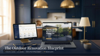 The Outdoor Renovation Blueprint — complete outdoor renovation planning system for Canadian homeowners, shown on laptop, tablet and phone