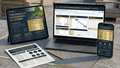 The Outdoor Renovation Blueprint — complete digital renovation planning system shown on tablet, laptop and phone
