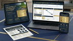 The Outdoor Renovation Blueprint — complete digital renovation planning system shown on tablet, laptop and phone