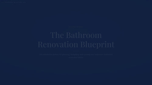 See how the Bathroom Renovation Blueprint works — interactive demo of the four modules and included cost calculator, Australian Edition.