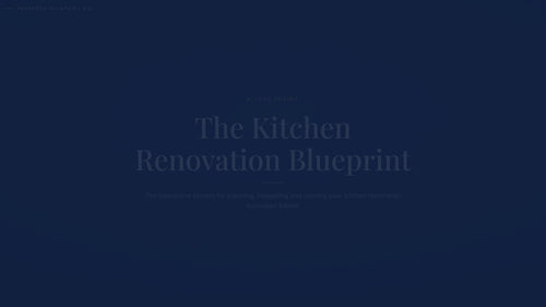 See how the Kitchen Renovation Blueprint works — interactive demo of the four modules and included cost calculator, Australian Edition.